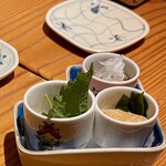 小料理 kokoro - 珍味の三点盛り合わせ