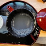 手打ちそば 遊山 - あたたかい蕎麦ですが、蕎麦湯追加してもらいました