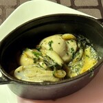 オステリアカキ - 料理写真:大つぶカキのオリーブオイル煮（1,200円）
