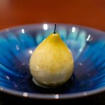 Narayamachi Ao - Pear and Yogurt Mousse, Fresh Pear, Yogurt Ice Cream