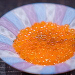 Narayamachi Ao - Potato Mousse with Nagaimo – Saga Red Sea Urchin, Hokkaido Salmon Roe, Consommé Jelly, Nori