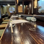 番屋ながさわ - カウンター席