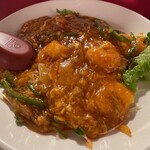 南海飯店 - エビと玉子のチリソース