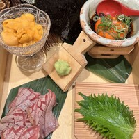 銀座米料亭 八代目儀兵衛 - 贅沢な手巻き寿司セット