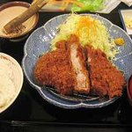 江戸かつ 二之宮店 - ジャンボロースカツ定食