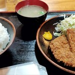 とんかつ　水泉 - メンチカツ定食