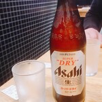 ステーキ屋 松 - 中瓶ビール（490）