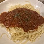 珈琲倶楽部かるがも - ミートパスタ（スープ付き）
730円