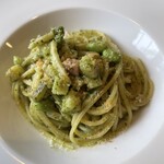 タンタ フェリチッタ - 枝豆とベーコンのジェノベーゼパスタ