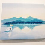 あひる菓子店 - 店内に飾られていたアヒルの絵(タイトル　出航)