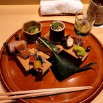 銀座 しのはら - 八寸の料理