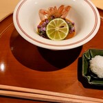 銀座 しのはら - 牡丹海老のウニソース