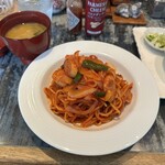 Cosmo - 料理写真:ナポリタン（味噌汁付き）