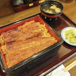 うなぎの豊川 - うな重(1尾)+きも吸い、パカッ！