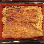 うなぎの豊川 - うな重(1尾)、真上から！