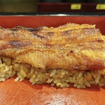 うなぎの豊川 - うな重(1尾)、断面！