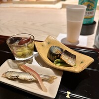 銀座うち山 - 前菜三品