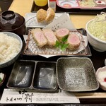 とんかつ中村 - 金華豚　ロース、ヒレ食べ比べ定食 3400円