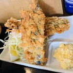 めし家 やまや - 海鮮どど丼とアジフライセット2420円