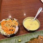 インドダバ - サラダとデザート