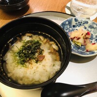 銀座ろくさん亭 - 細かく刻まれた鯖のお茶漬け、初めて食べました。鯖は発酵が加わって深い味わいでした。選択肢にあったらおすすめです。 銀座ろくさん亭 - 細かく刻まれた鯖のお茶漬け、初めて食べました。鯖は発酵が加わって深い味わいでした。選択肢にあったらおすすめです。