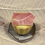 レストラン スノゥ - ズッキーニのムースと佐賀生ハム