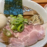 焼きあご煮干しらぁめん はなかぜ - 味玉濃厚らぁめん(¥1,170),ライス小(¥120),替え玉(¥180)