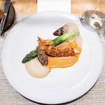 SUGALABO - オマールブルー モリーユ茸 日高町 グリーンアスパラガス