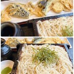 太光庵 - 天ぷらとお蕎麦のアップ

色白で細身の美人なお蕎麦は、
更科そば？でしょうか(*´-`)
国内産100%のそば粉で打った生蕎麦だそうで
横から見てもなかなかのボリューム！(=ﾟωﾟ)ﾉ