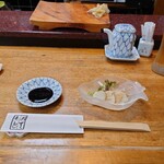 力すし - お手元、お通し