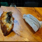 力すし - うなぎ、サヨリ