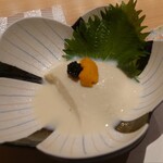 天ぷら処 わか杉 - ゆば豆腐　雲丹キャビア添え