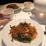 中国飯店 - 挽肉と春雨と青菜の辛味炒め