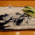 天寿し - 口直しの胡瓜は塩で