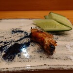 天寿し - 炙った海老の頭