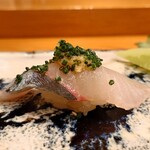 天寿し - 縞鯵