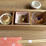 つるよし料理店 - 前菜のキッシュがうま〜