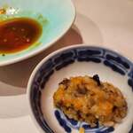 田中圭英 - 雲丹と紹興酒漬け海苔ご飯