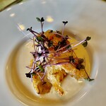 ビストロ エピス - 桜海老の天ぷら添え　蕪のスープ