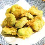 関やど - そら豆天ぷら