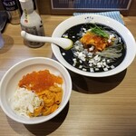 Rock’anDo - 雲丹BLACK（冷製）＋雲丹いくらずわい三色丼