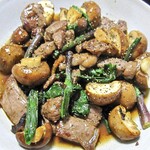 道の駅 しかおい - 「ギョウジャニンニク」・牛肉・「とかちマッシュ」のニンニク醤油焼き