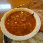 インディアン・レストラン　ロタ - マトンキーマとチャナダルのカレー