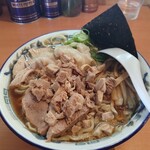 ケンチャンラーメン - 中華そば小盛り味濃い口油普通細切れチャーシュー身入り