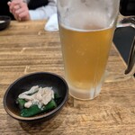 鳥造 - とりあえずビールとつき出し