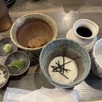 さわの庵 - 翌日再訪して頼んだ3種のつゆセット