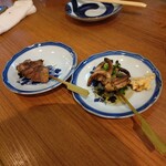 漁火と炭火焼き酒場まつむら - 親鳥@286  イカゲソ@220