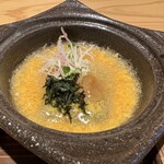 啝心 DAIA - よもぎ豆腐　このわた、たまご餡掛け