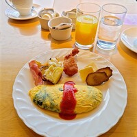 スカイグリルブッフェレストラン空桜 - ２泊目　オムレツなど