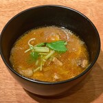 とんかつ乃ぐち - 赤みそ豚汁